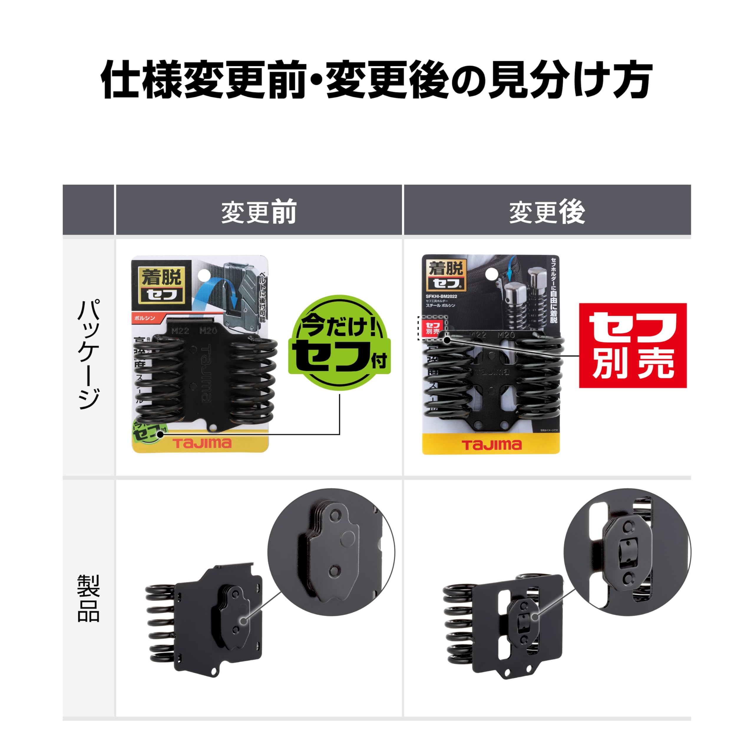 Amazon | タジマ セフシステム 着脱式工具ホルダー 高強度スチール